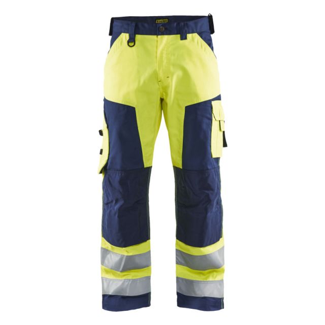 Blåkläder Hi-Vis buks klasse 2 Gul/Marine